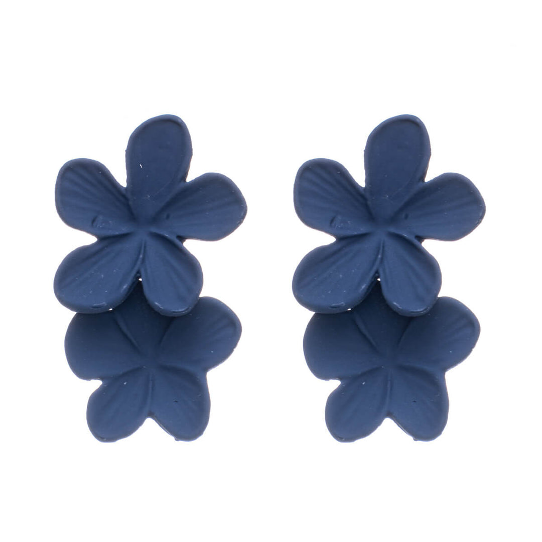 Two flowers hanging earrings