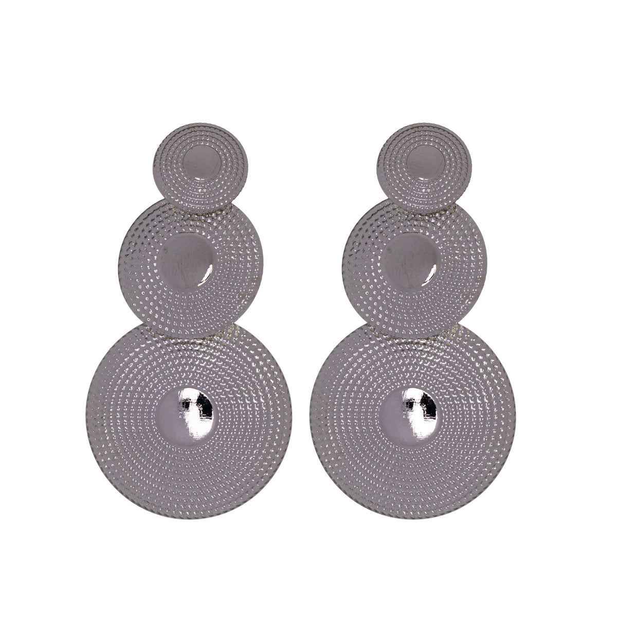 Drop earrings three circles