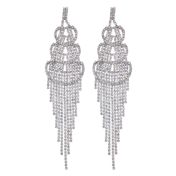 Showy party earrings with arches