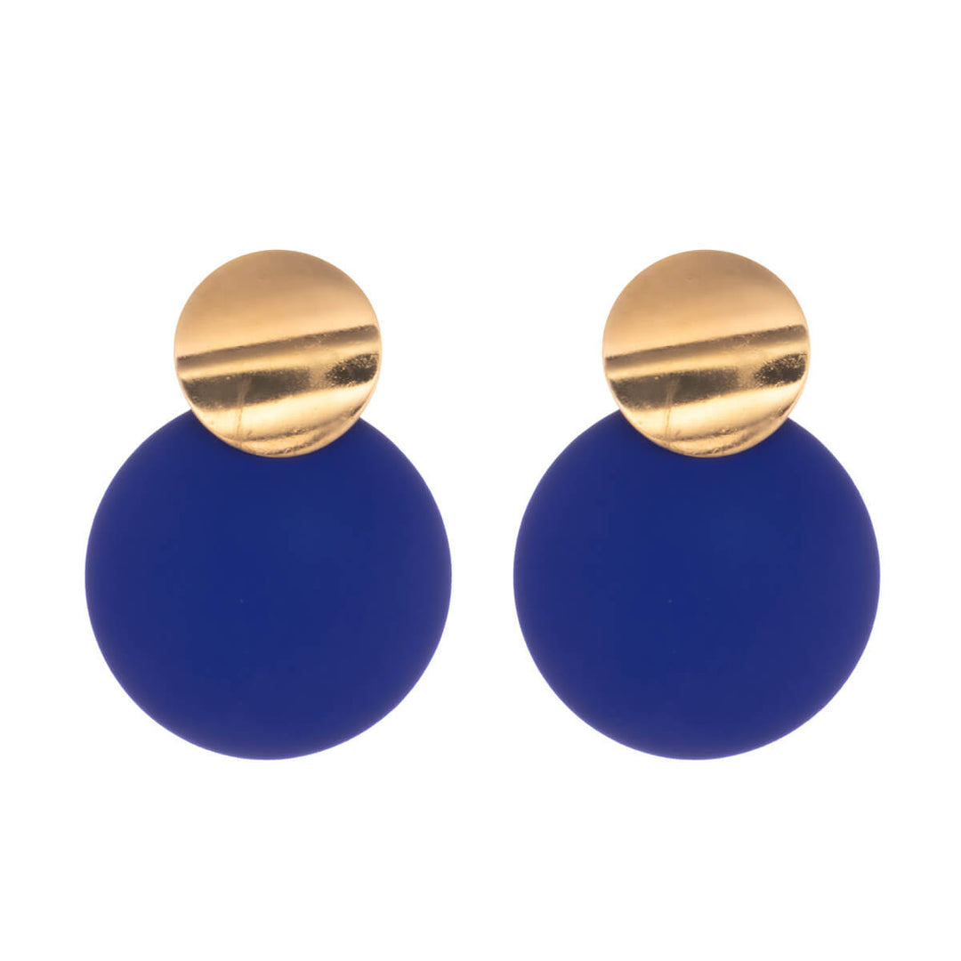 Färgglada hängande örhängen två cirklar