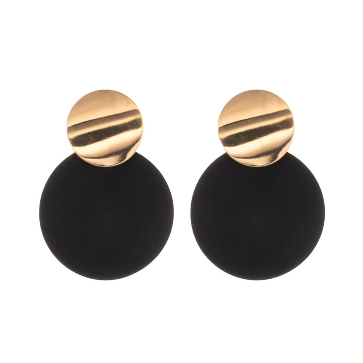 Färgglada hängande örhängen två cirklar