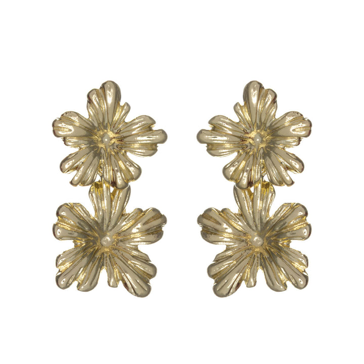 Örhängen med hängande blommor (stål 316L)