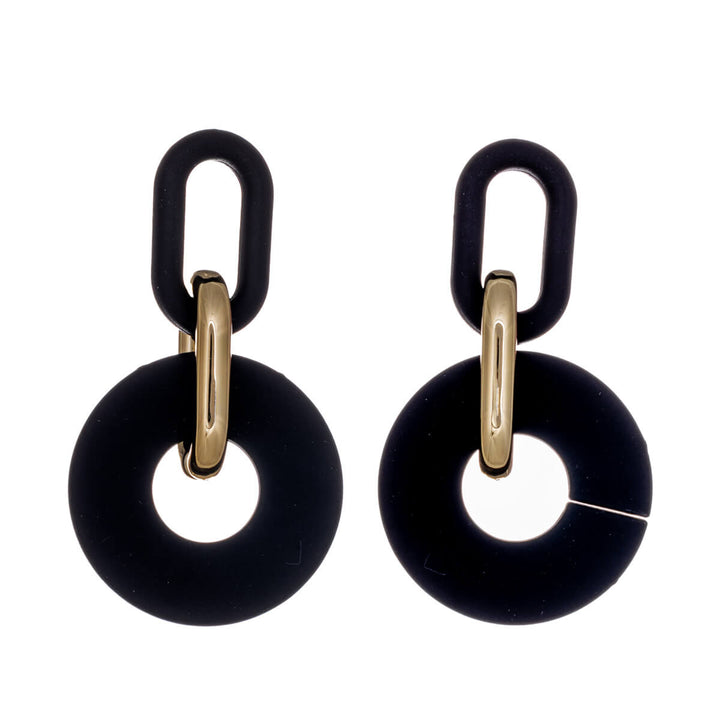 Färgglada hängande örhängen i plast