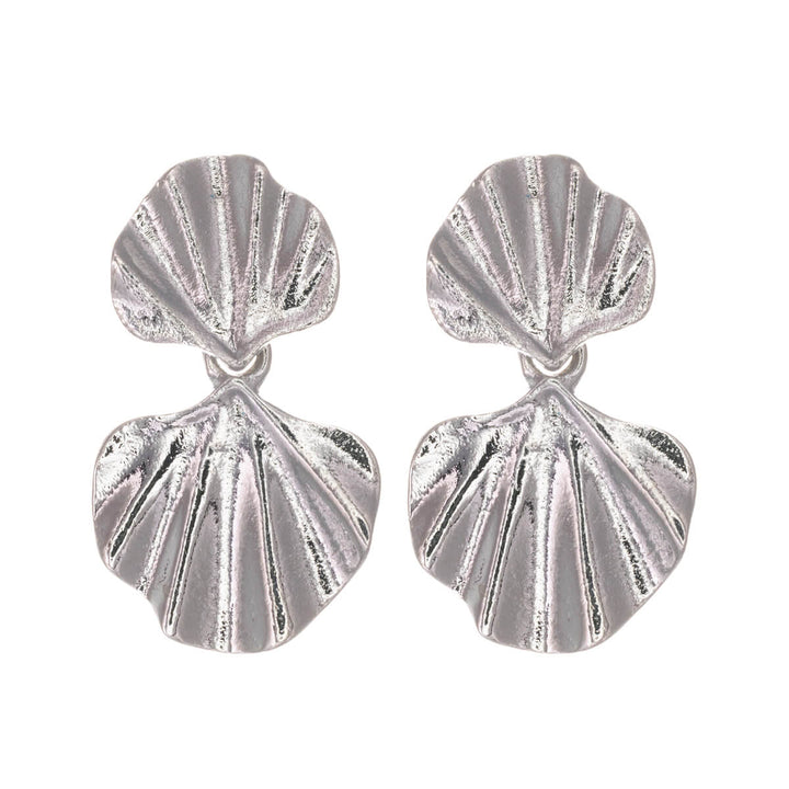 Dangling flat drop earrings (316L steel)
