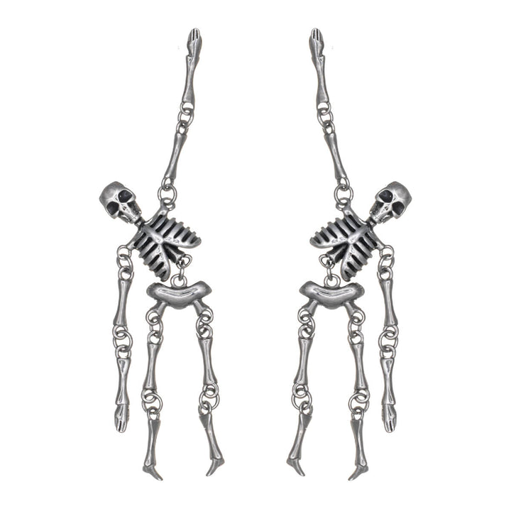 Hanging skeleton earrings - surgical steel (316L)