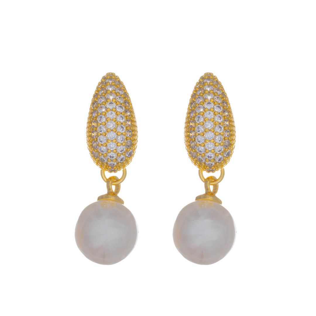 Örhängen med zirkoner – eleganta, hängande festörhängen