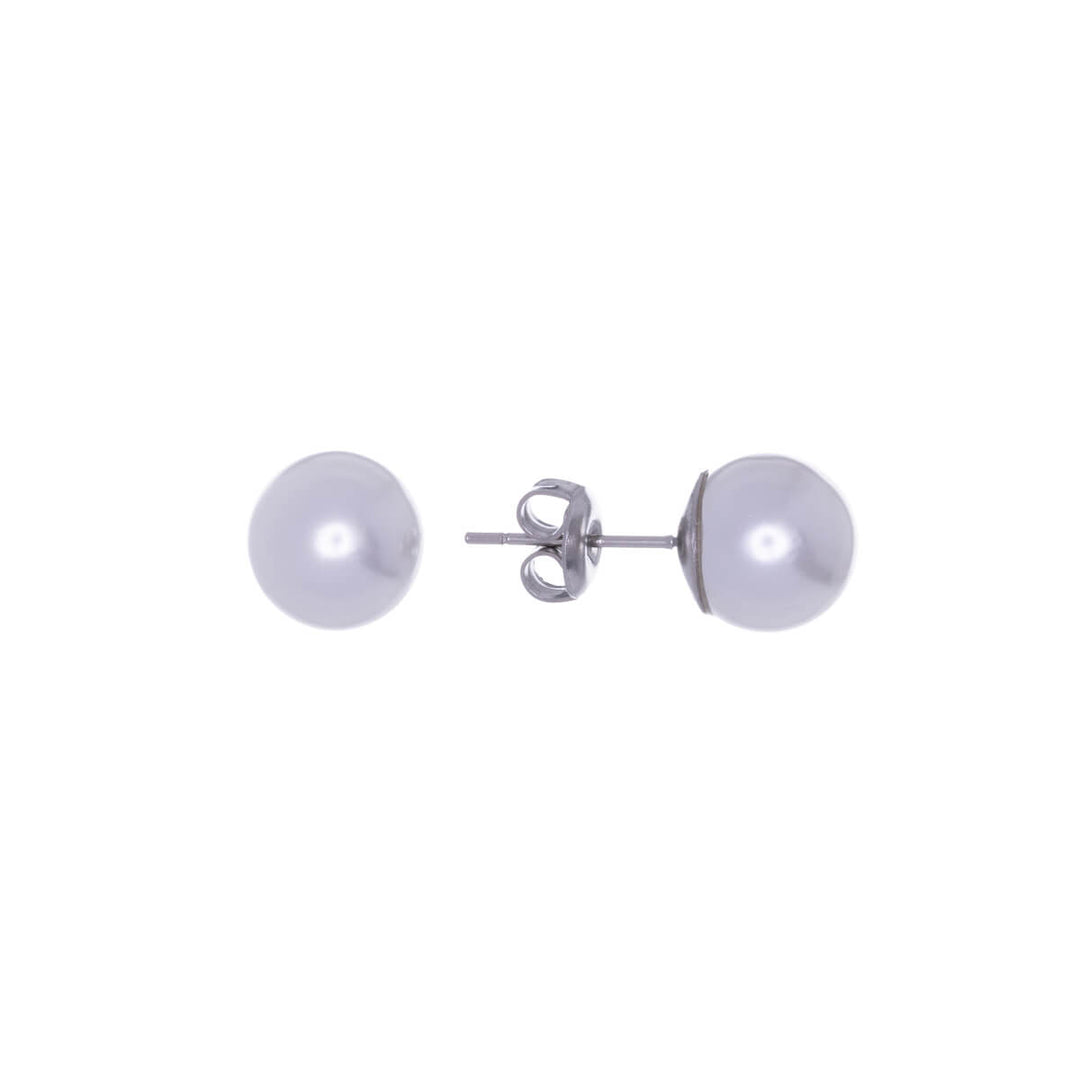 Pearl earrings 10mm (Steel 316L)