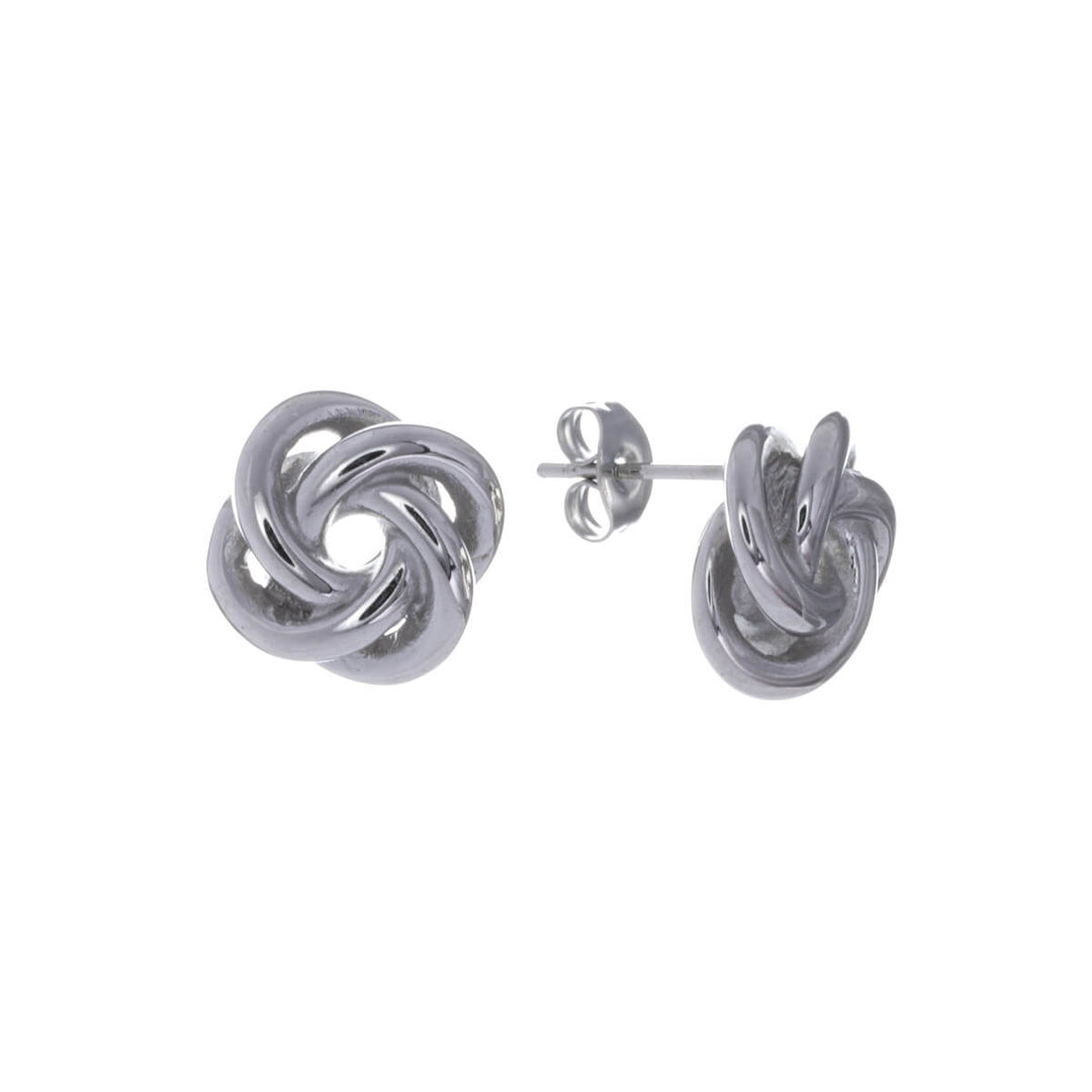 Steel knot earrings 14mm (Steel 316L)