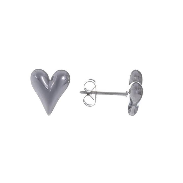 Steel heart earrings (Steel 316L)