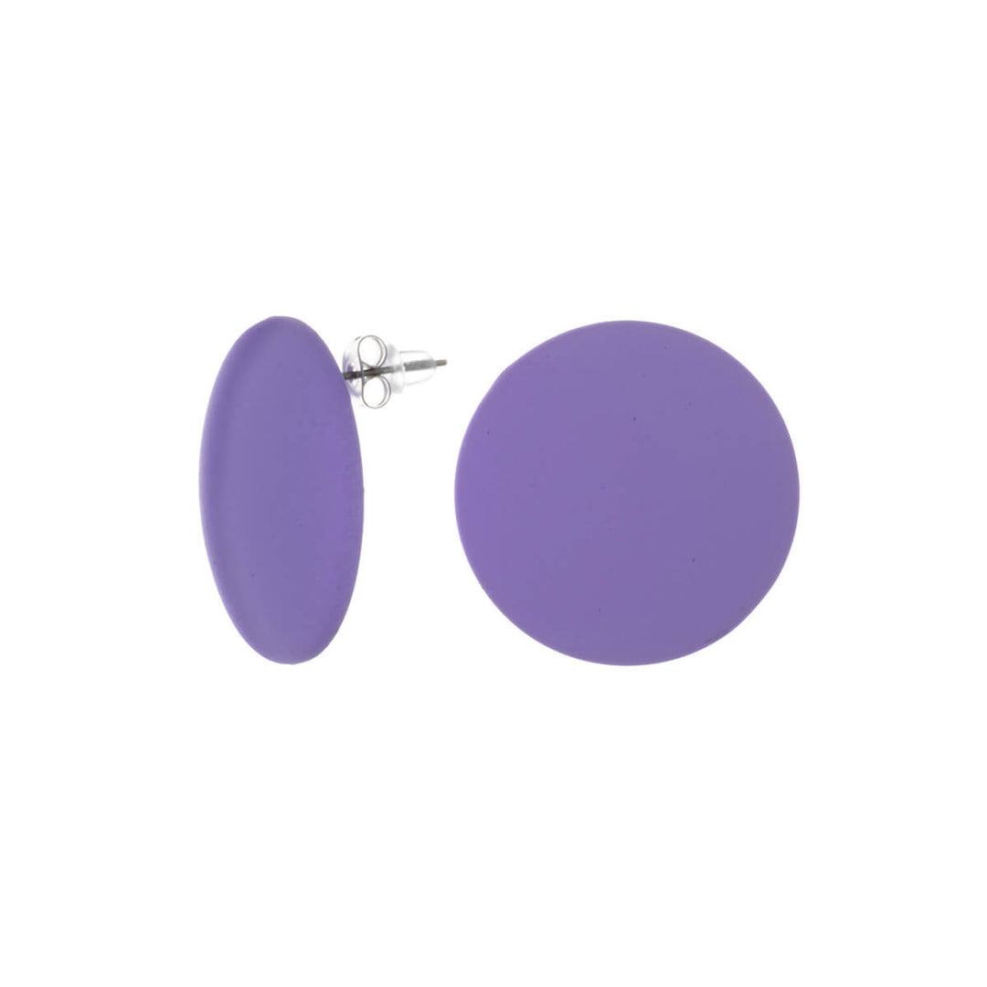 Flat large ear studs 3cm (Steel 316L)