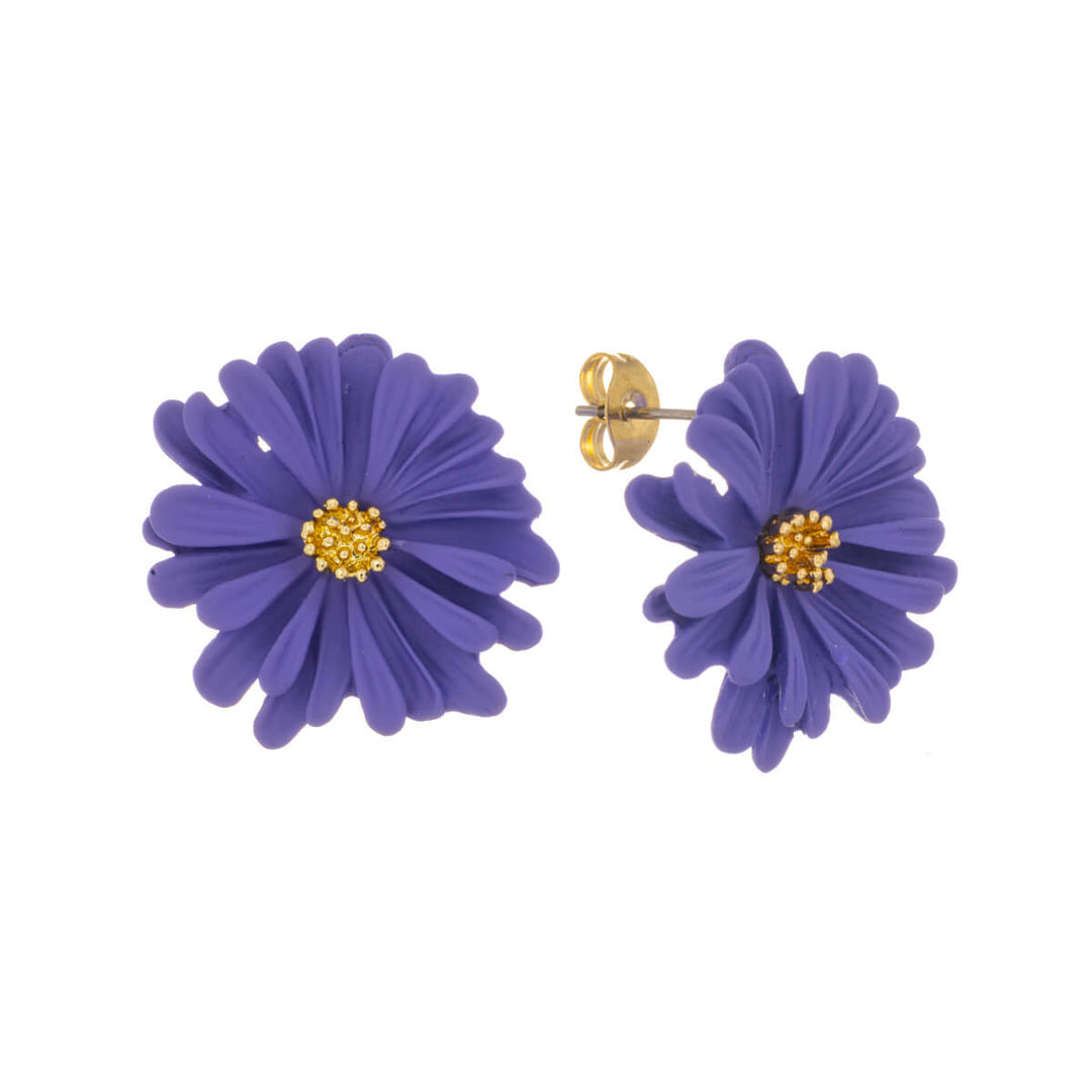 Colourful flower earring (Steel 316L)