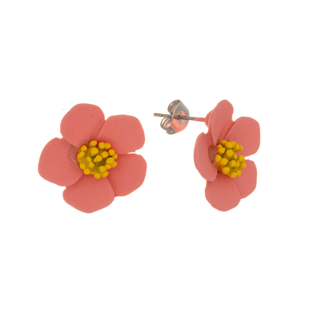 Colourful flower earring (Steel 316L)