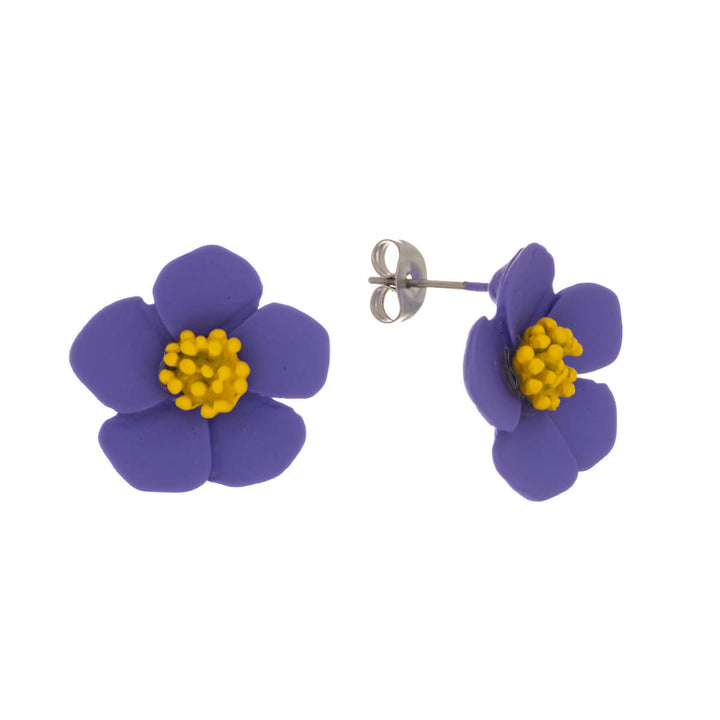 Colourful flower earring (Steel 316L)