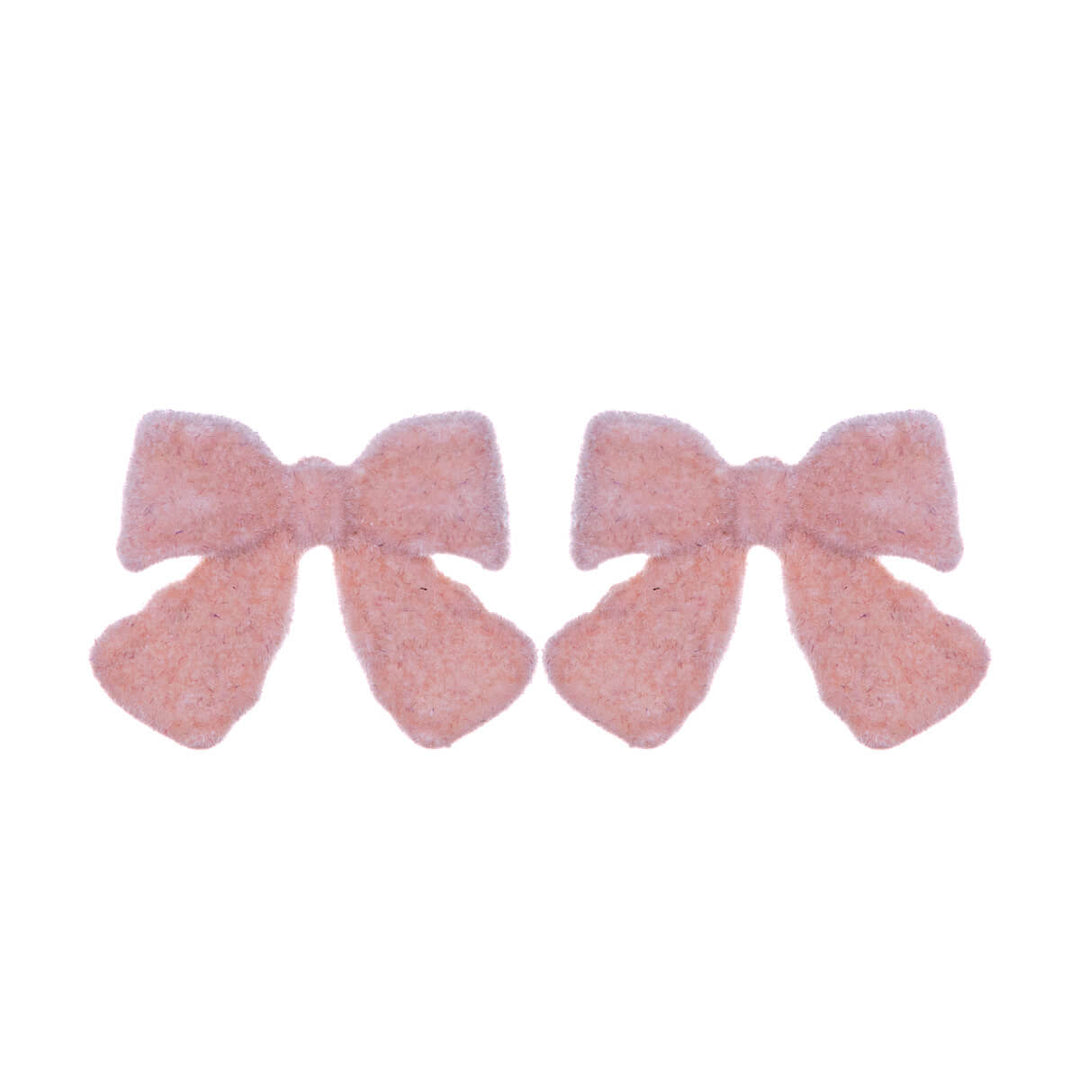 Velvet bow earrings (Steel 316L)