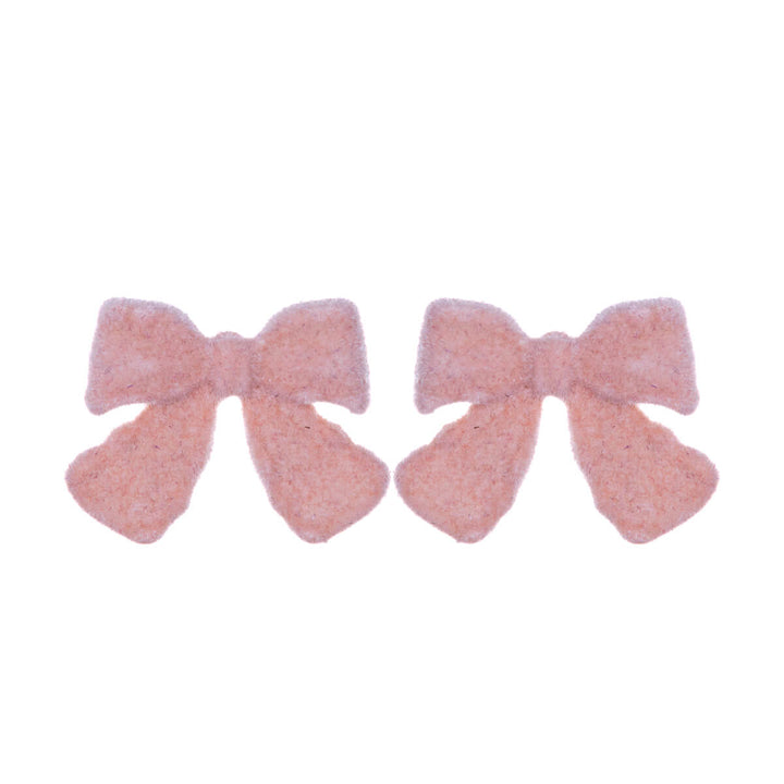 Velvet bow earrings (Steel 316L)