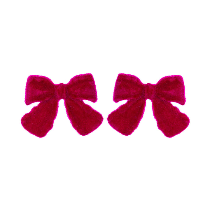 Velvet bow earrings (Steel 316L)