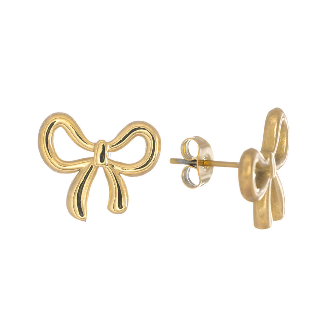 Steel bow earrings (Steel 316L)