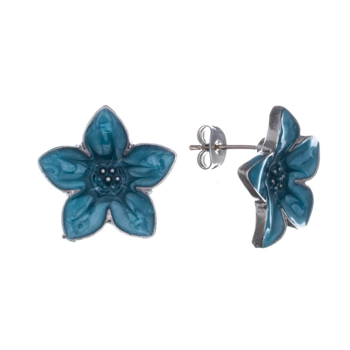 Colourful tropical flower earrings (Steel 316L)