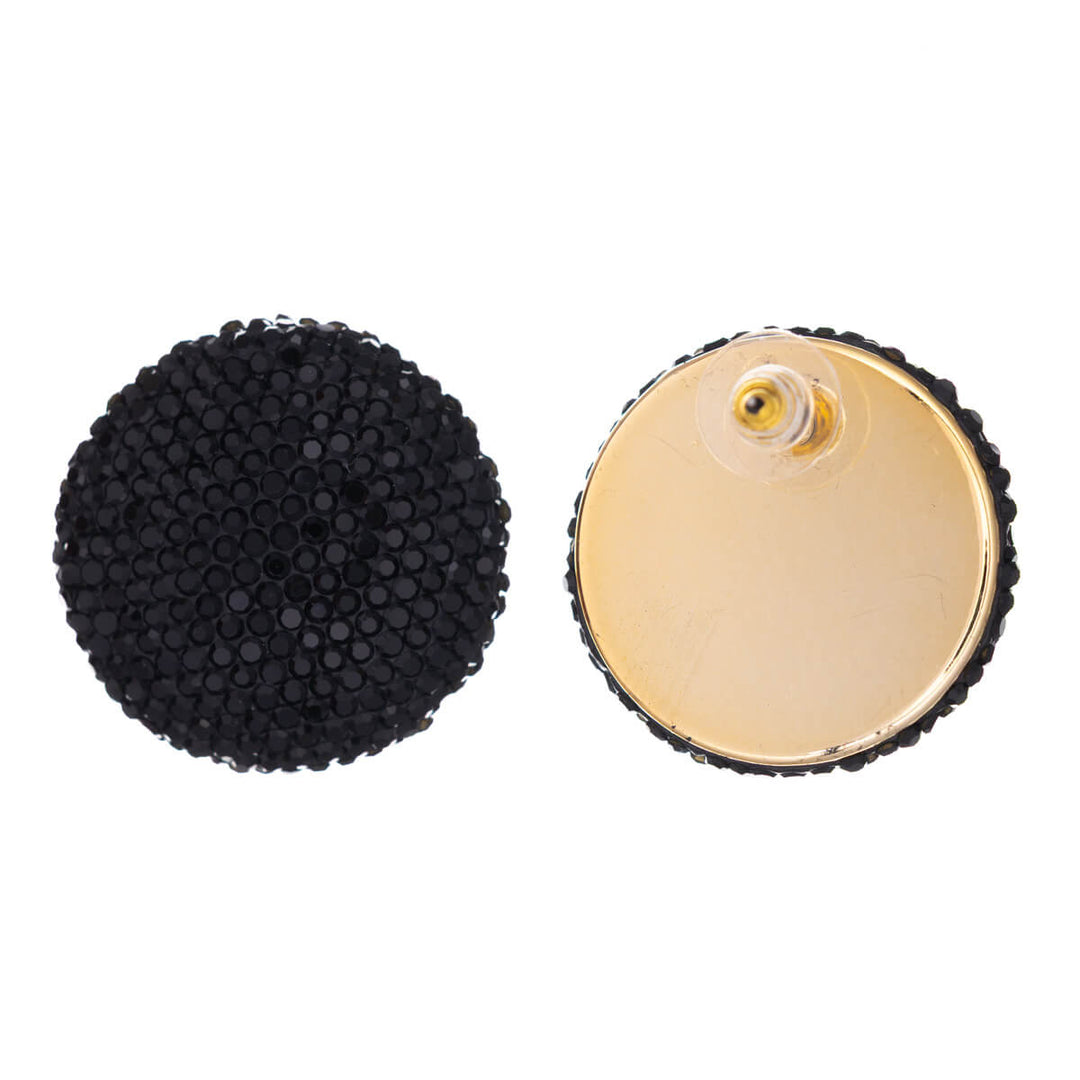 Glittriga stora runda örhängen