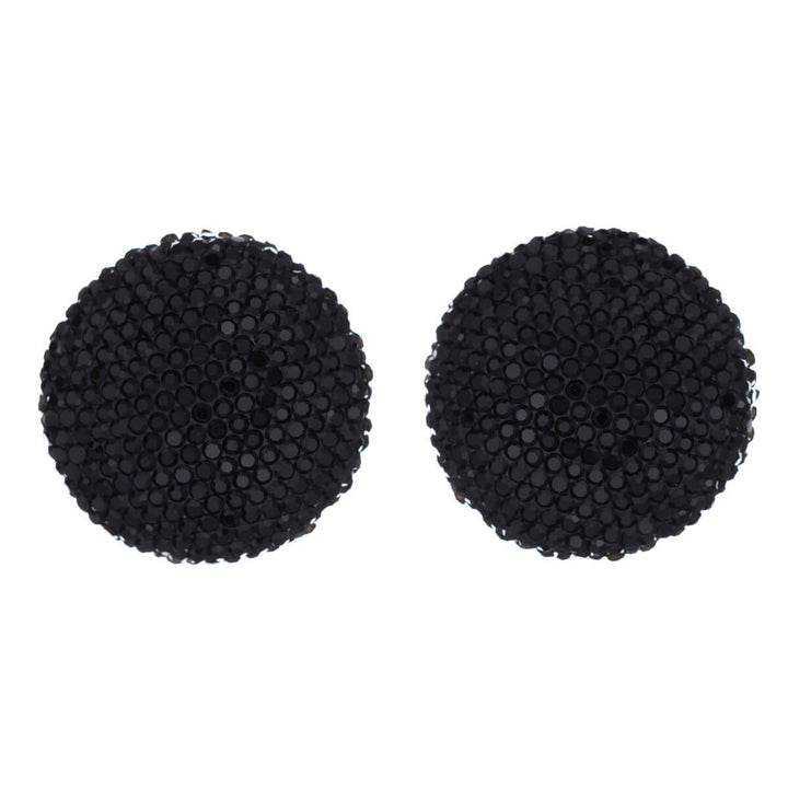 Glittriga stora runda örhängen