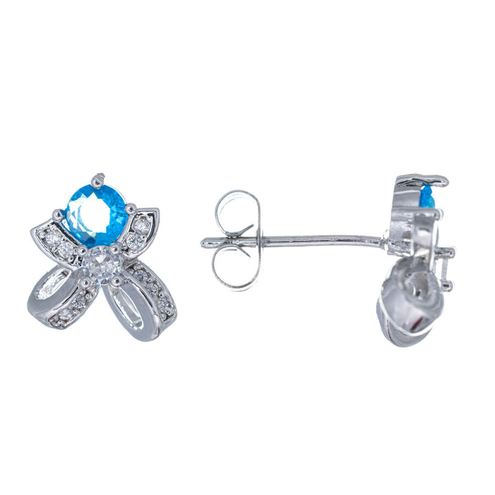 Bågörhängen med sten (316L stål)