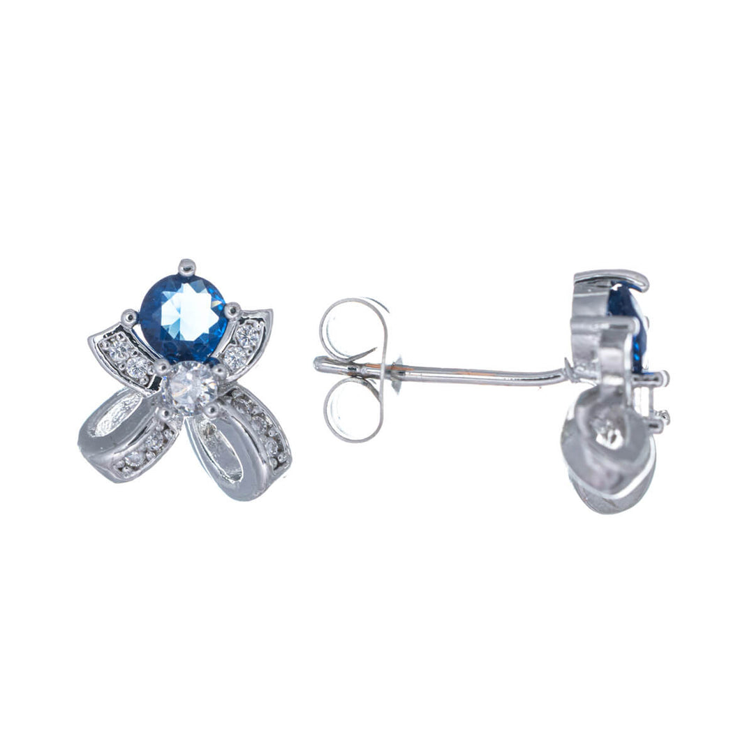 Bågörhängen med sten (316L stål)