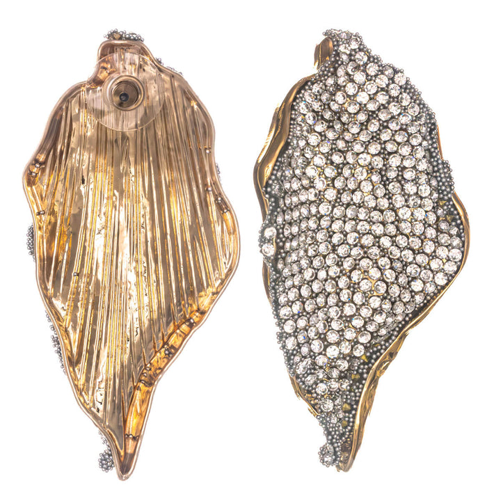 Örhängen med strassblad