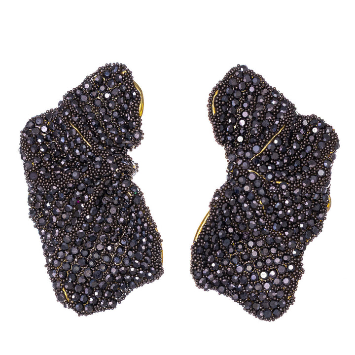 Örhängen med strassblad