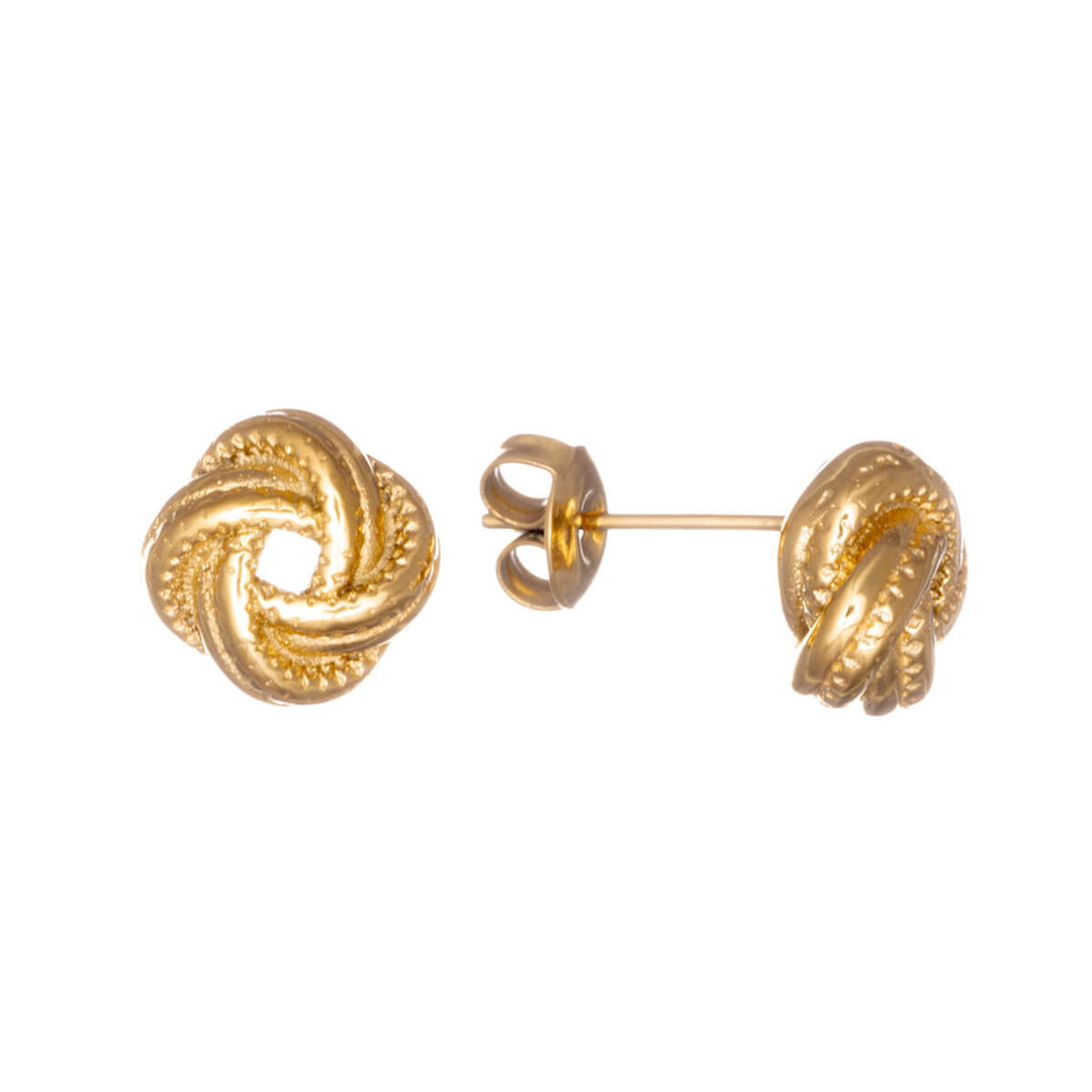 Steel knot earrings 10mm (Steel 316L)