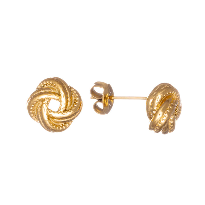 Steel knot earrings 10mm (Steel 316L)