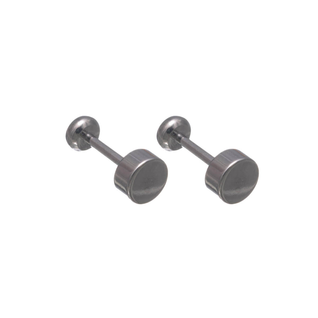 Titanium Crystal Stud Earrings 3mm – Screw Lock (G23)
