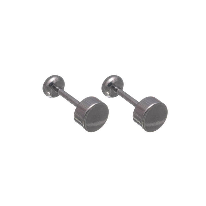 Titanium Crystal Stud Earrings 3mm – Screw Lock (G23)