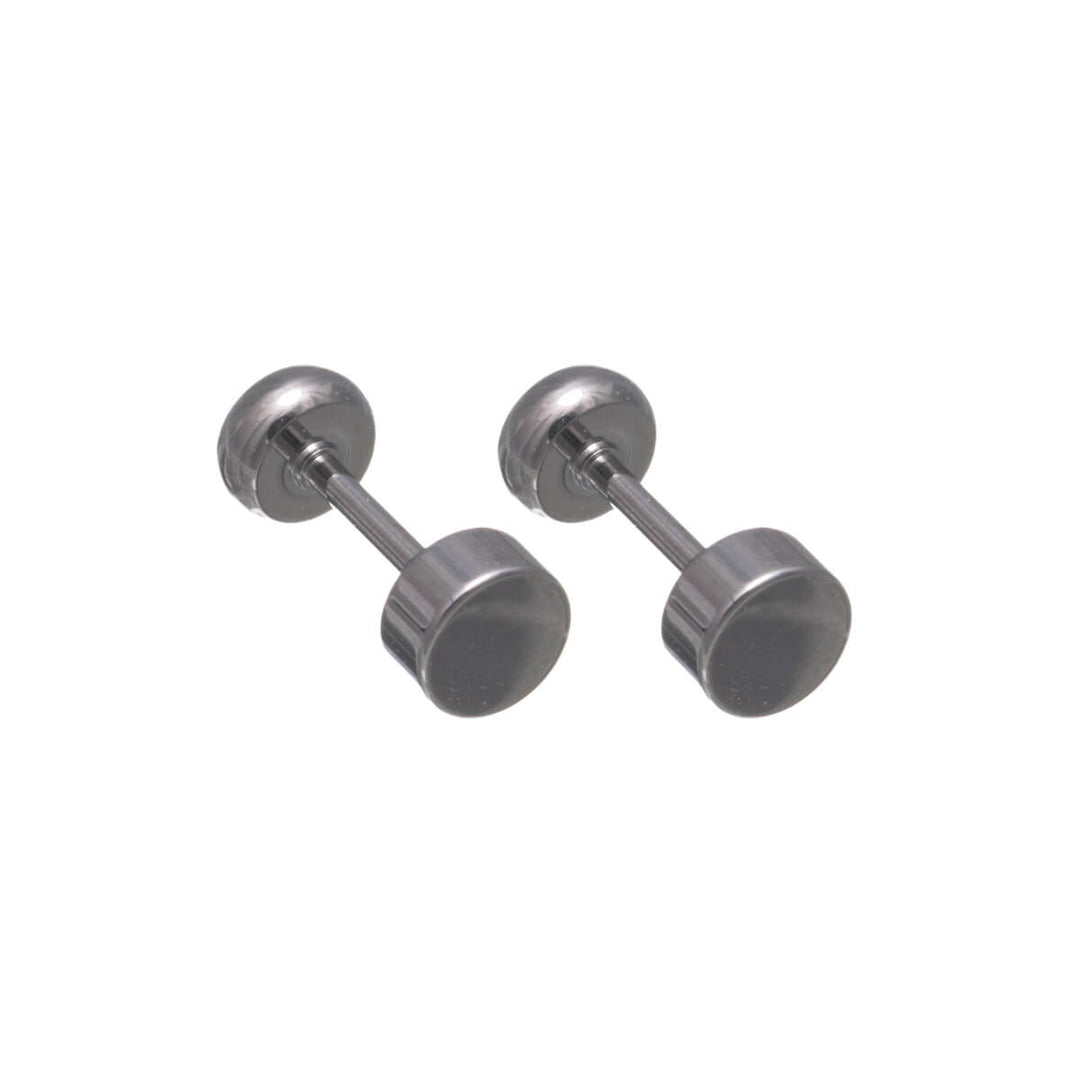 Titanium Crystal Stud Earrings 4mm – Screw Back (G23)