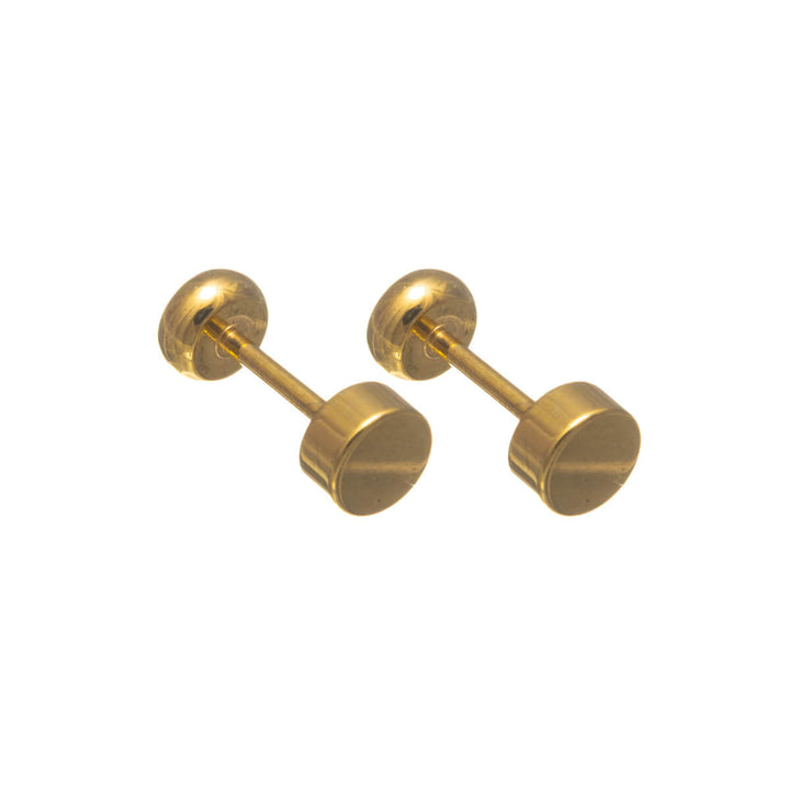 Titanium Crystal Stud Earrings 4mm – Screw Back (G23)
