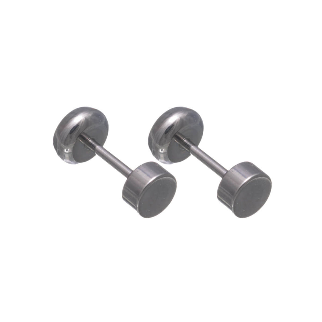 Titanium Crystal Stud Earrings 5mm – Screw Lock (G23)