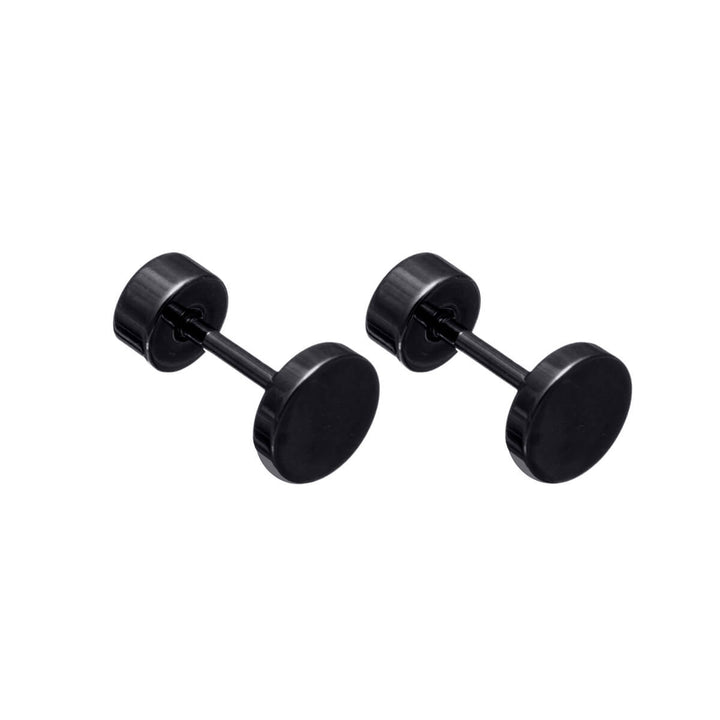 Titanium Stud Earrings 5mm – Screw-on Flat Back (G23)