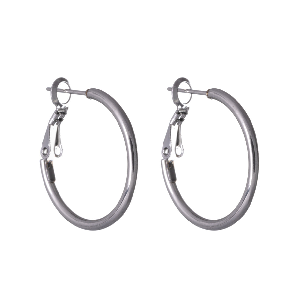 Steel earrings 2cm 2mm