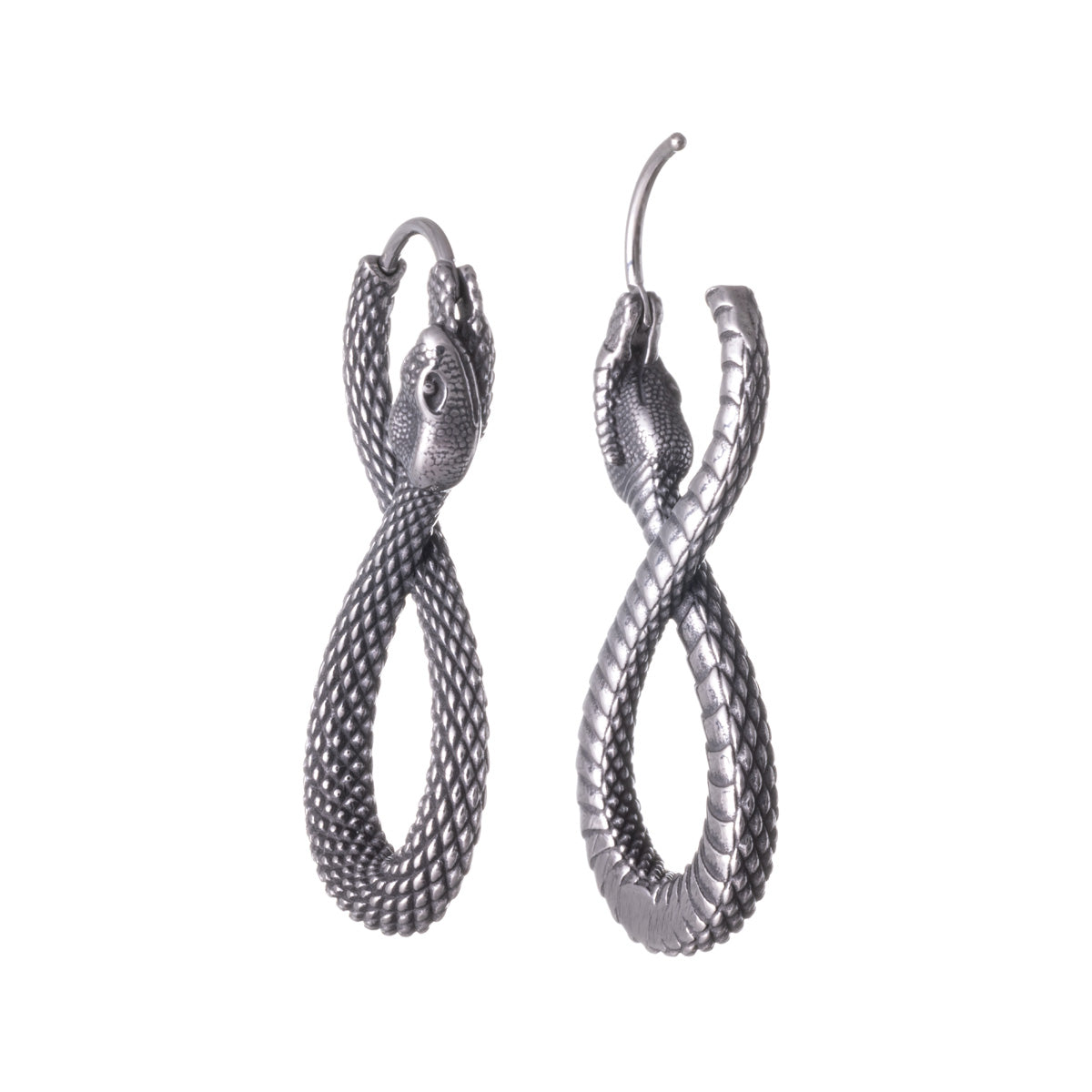 Infinity snake earrings (Steel 316L)