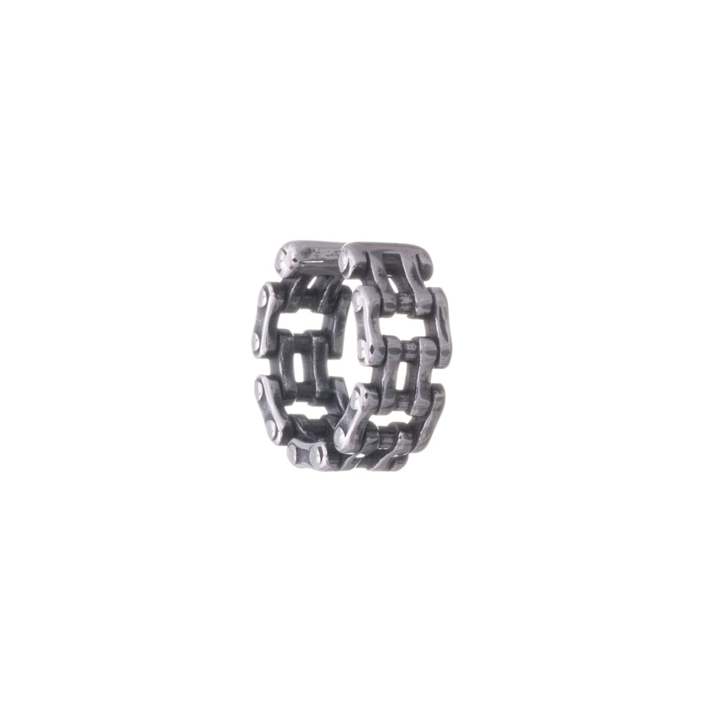 Steel roller chain with cartilage ear cuff 1pc (Steel 316L)