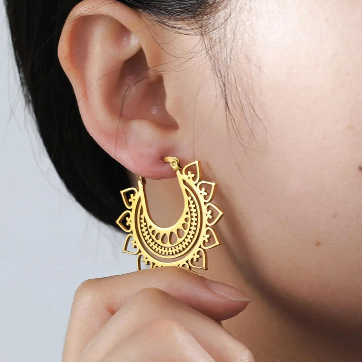 Steel decorative earrings (Steel 316L)