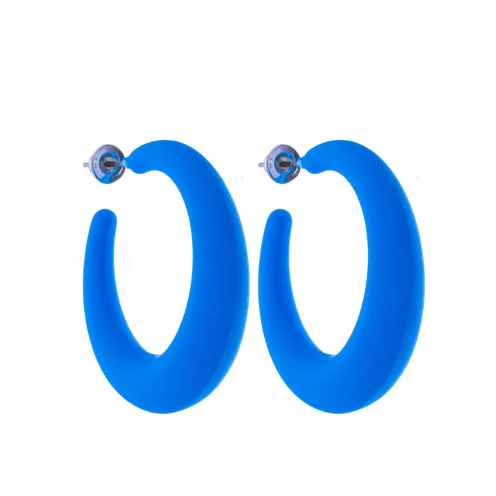 Coloured plastic earrings (Steel 316L)