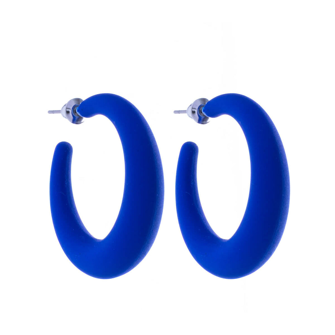 Coloured plastic earrings (Steel 316L)