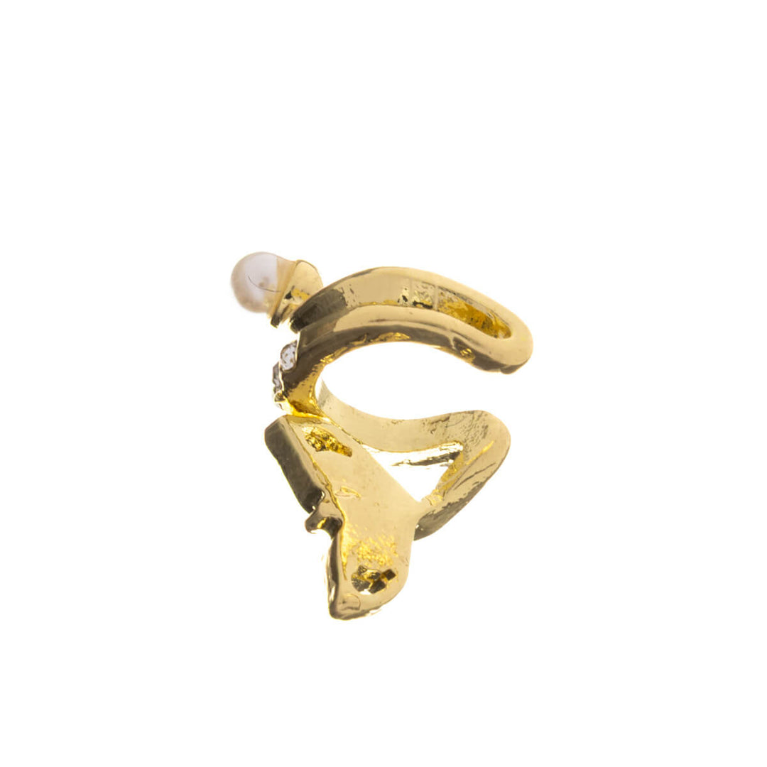 Vridande dekorerad rustik öronmanschett