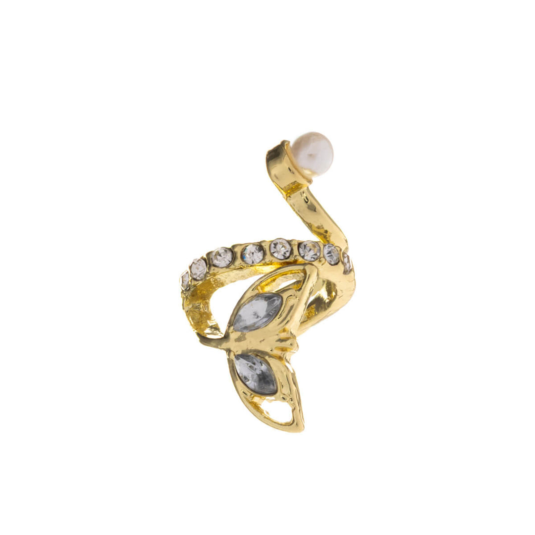 Vridande dekorerad rustik öronmanschett