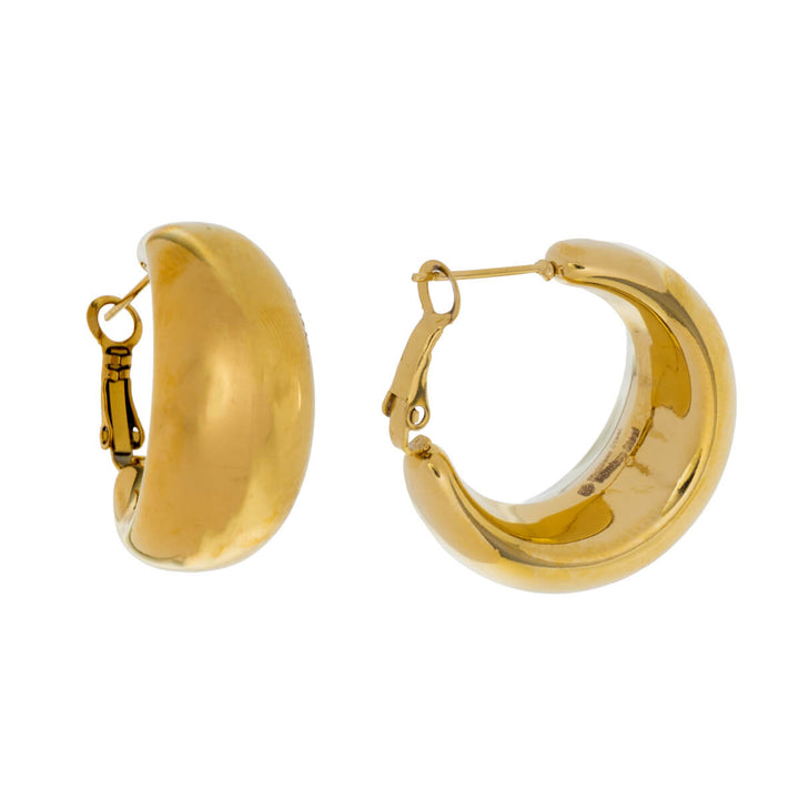 Steel wide earrings 3cm (Steel 316L)