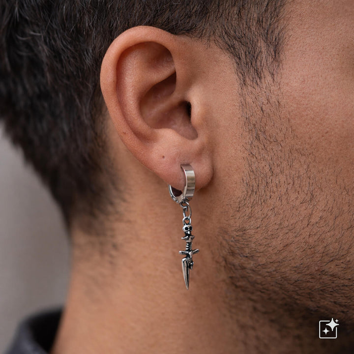 Örhängen med fästingar – kirurgiskt stål (316L)