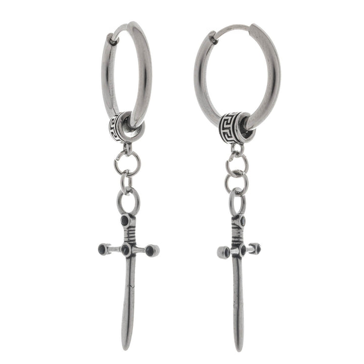 Sword pendant earrings – surgical steel (316L)