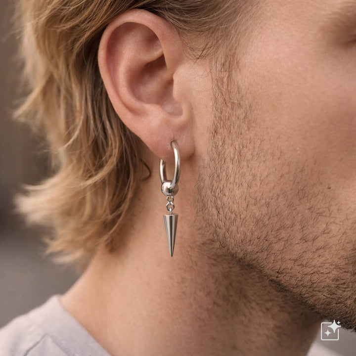 Spiked ear rings – surgical steel (316L)