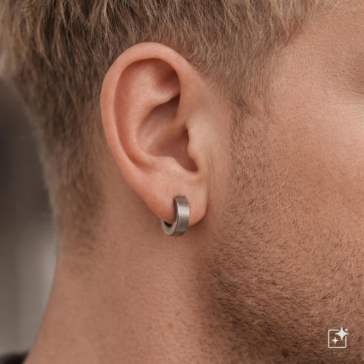 Titanörhängen 10 mm – Plattborstad G23