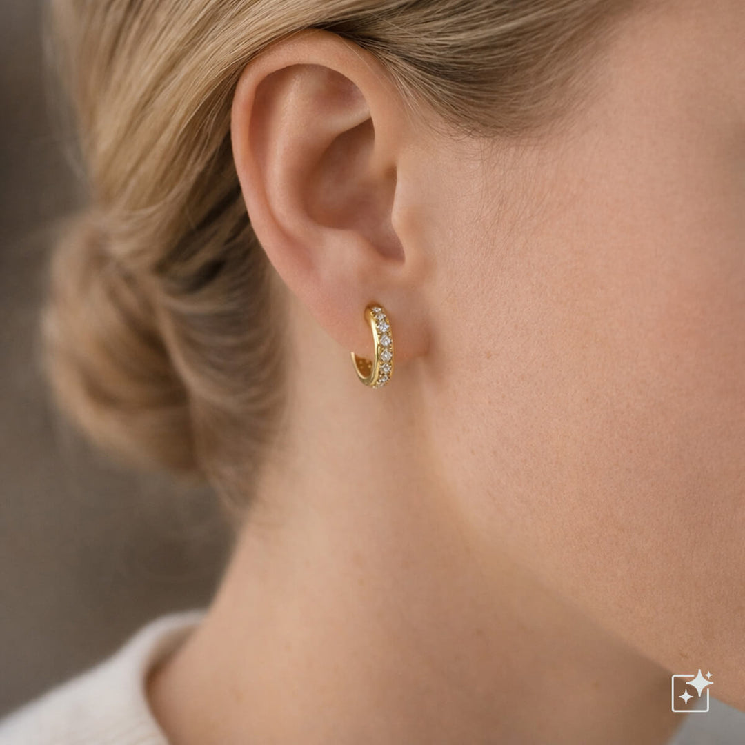 Titan-zirkoniumörhängen 10 mm – G23